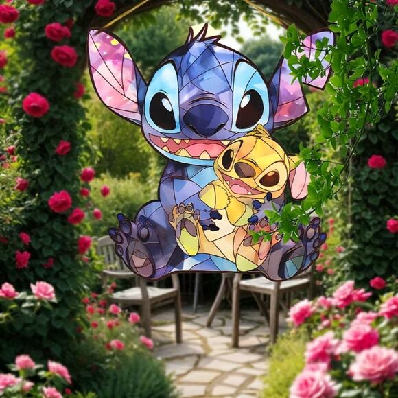 Stitch Disney Acrylic Suncatcher – Stained Glass Style Window Art - Picture 6 of 6